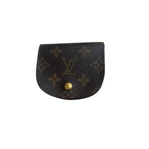 Louis Vuitton Monogram Canvas Coin Purse - Vintage Style Classic Design Snap Clo